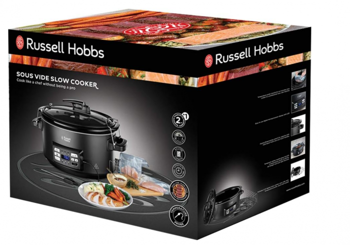 Oală Pentru Gătit Lent Russell Hobbs 25630-56, termometru inclus, negru [4]