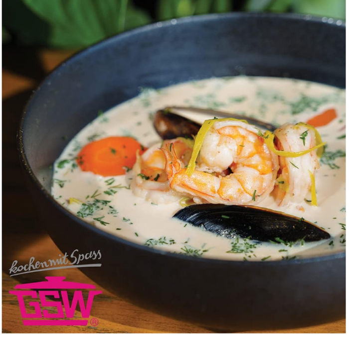 Oală profesională mare GSW pentru supă, paste, oțel inoxidabil, 28 cm, 15 litri [5]