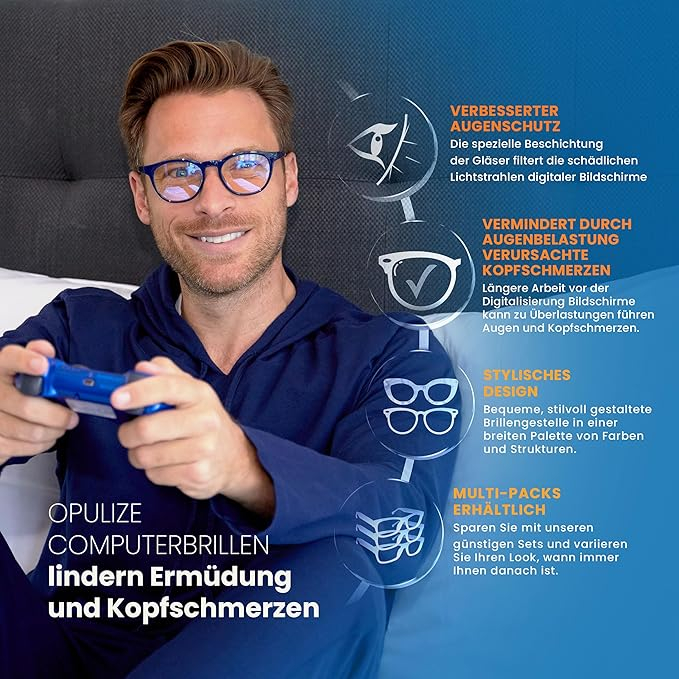 Ochelari de blocare a luminii albastre Opulize, violet [6]