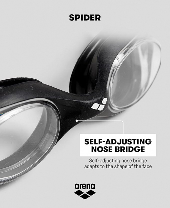 Ochelari de înot pentru adulți Arena Spider cu protecție UV si anti-aburire [8]