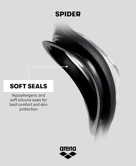 Ochelari de înot pentru adulți Arena Spider cu protecție UV si anti-aburire [7]