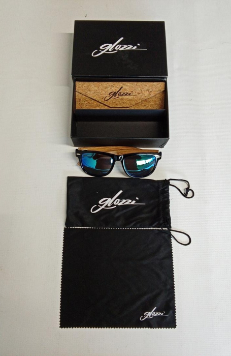 Ochelari de soare polarizați din lemn Glozzi, UV400, unisex [6]