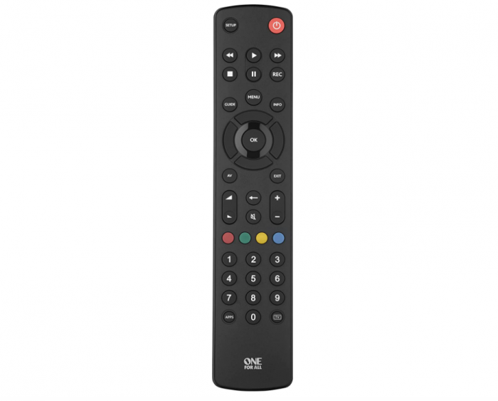 One For All URC1210 Contour Telecomanda universala pentru televizor/Smart TV, Negru [2]