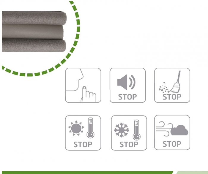 Opritor izolator pentru usa Amig protectie anti-frig si insecte usi, gri [5]