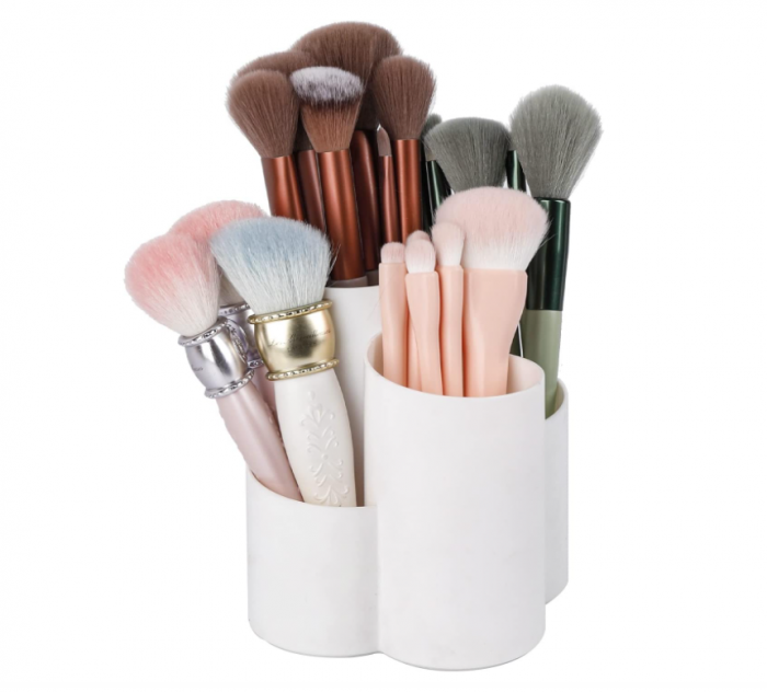 Organizator cosmetice YAKALIKA pentru pensule de machiaj, alb [1]
