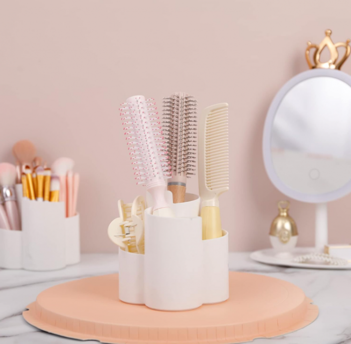 Organizator cosmetice YAKALIKA pentru pensule de machiaj, alb [6]