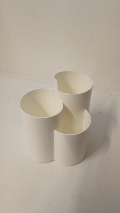 Organizator cosmetice YAKALIKA pentru pensule de machiaj, alb [2]