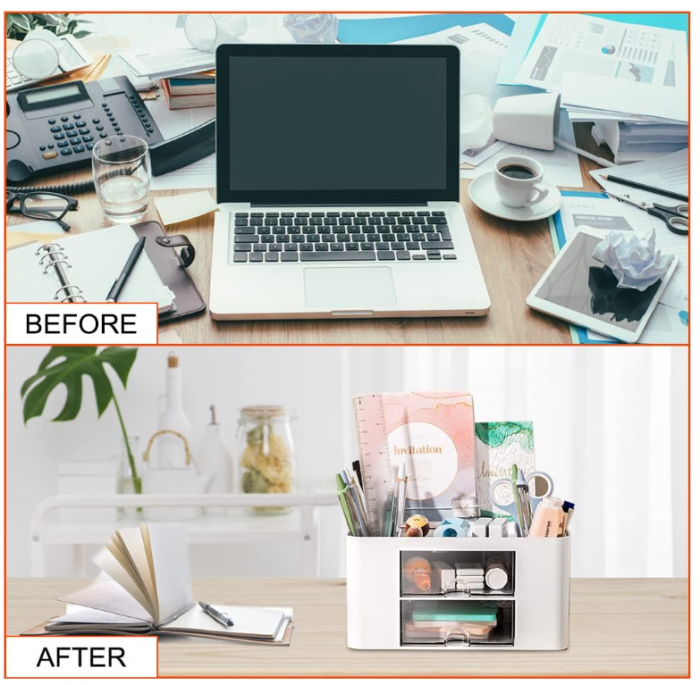 Organizator de birou LOMUG, alb [7]