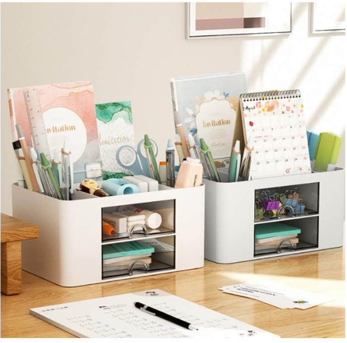 Organizator de birou LOMUG, alb [8]