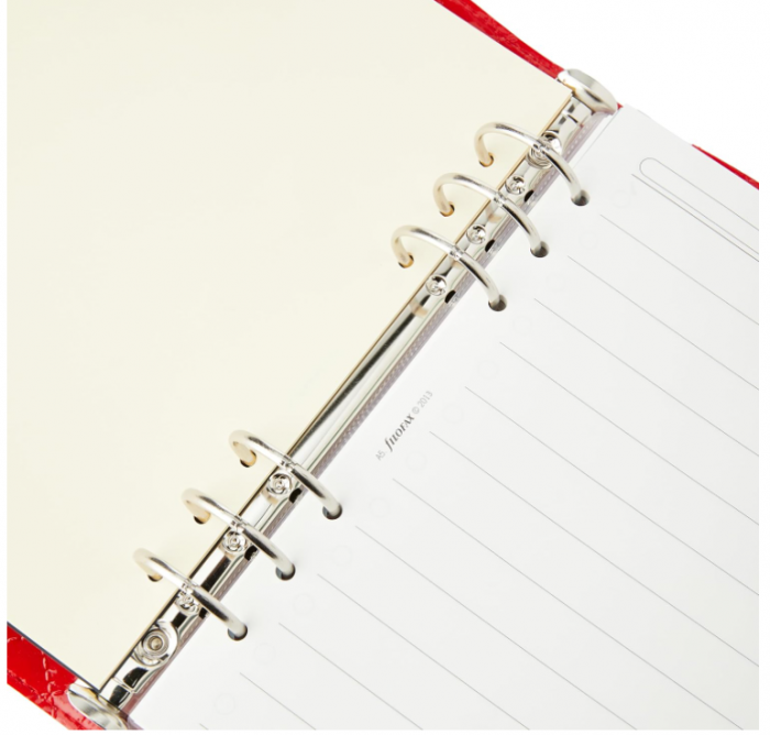 Organizator Filofax A5 Domino Luxe roșu [4]