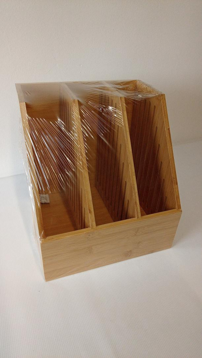 Organizator pentru birou Relaxdays, 3 compartimente, 30 x 28 x 26.5 cm [5]