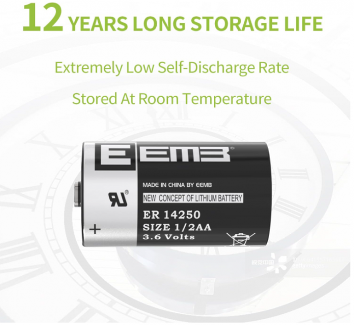 Pachet 10 baterii cu litiu EEMB ER14250 1/2AA 3.6VPachet 10 baterii cu litiu EEMB ER14250 1/2AA 3.6V [5]