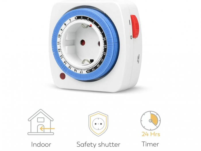 Pachet 2 mini temporizatoare analogice de interior Garza [2]