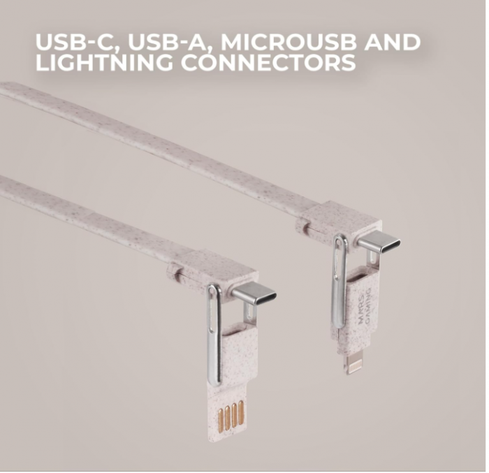 Pachet 2x Cabluri de încărcare MarsGaming MCA-ECO, 1 m, 3.1 A, 50 W [4]