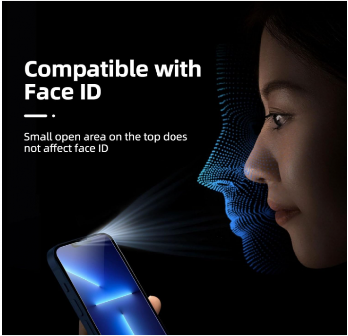 Pachet 3 folii de protectie ecran NEW'C pentru iPhone 13 Pro Max, iPhone 14 Plus (6,7") din sticlă securizată [8]