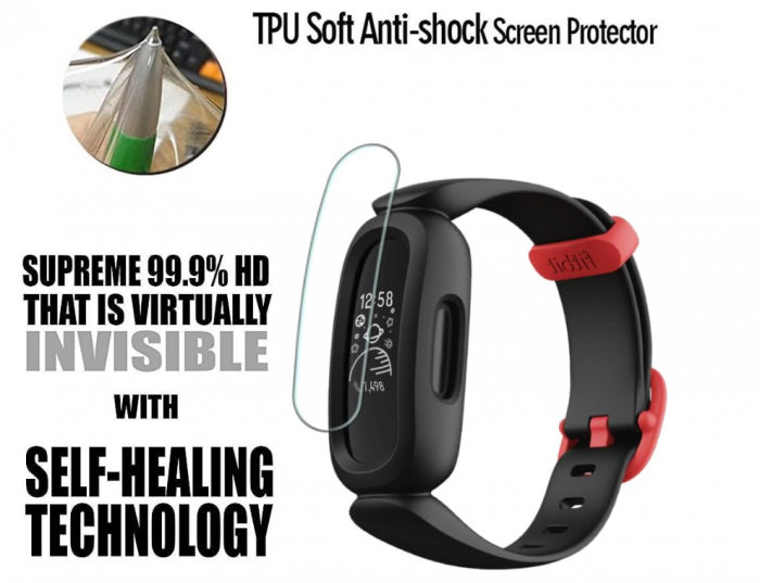 Pachet 6 folii de protectie ecran iVoler pentru Fitbit Ace 3 / Fitbit Ace 3 Ediție specială [6]