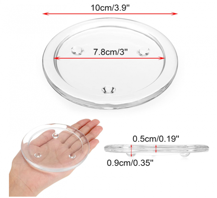 Pachet de 12 Suporturi de sticlă pentru lumanari SUMNACON [5]