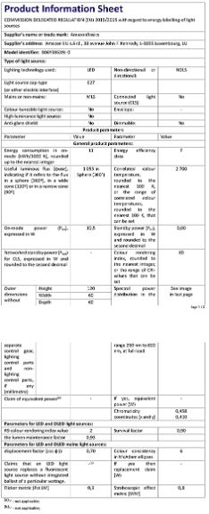 Pachet de 2 becuri LED cu șurub Edison 10 W (echivalent 75 W) alb cald [4]
