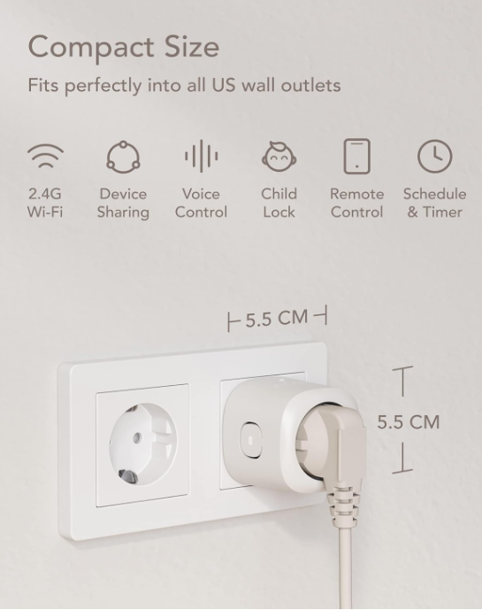 Pachet de 4 Prize inteligente Nooie WLAN, WiFi, 2,4 GHz [4]