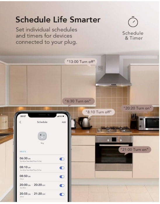 Pachet de 4 Prize inteligente Nooie WLAN, WiFi, 2,4 GHz [5]