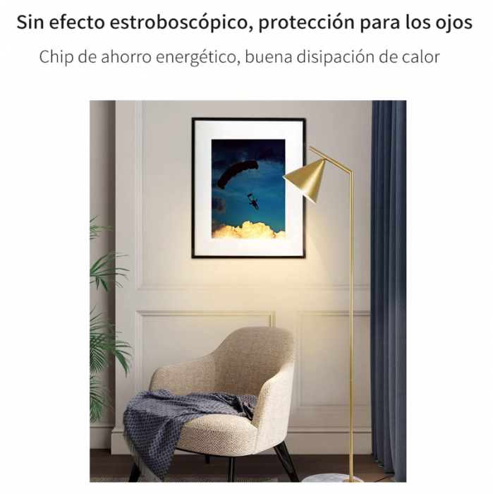 Pachet de 5 Becuri LED A70 Standard E27 15W [4]