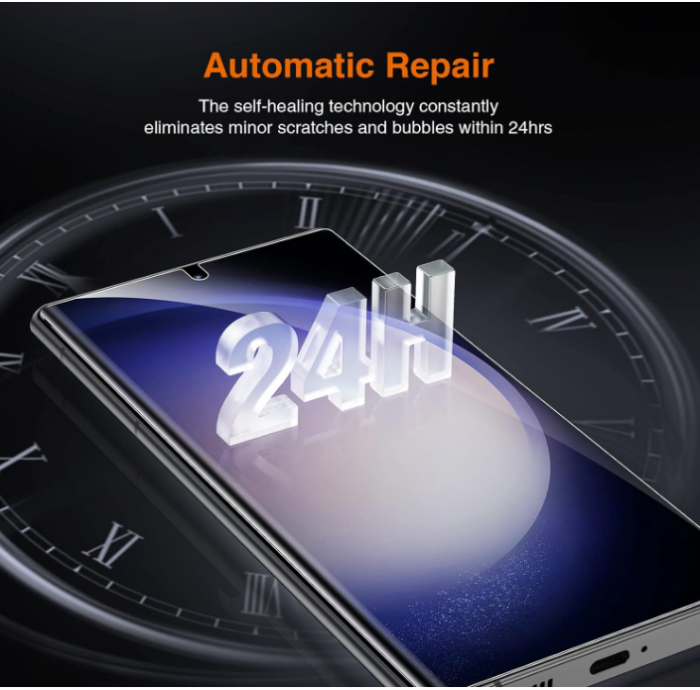 Pachet LK 2+1, 2 folii de protectie pentru ecran + 1 folie protectie camera pentru Samsung Galaxy S23 Ultra [4]