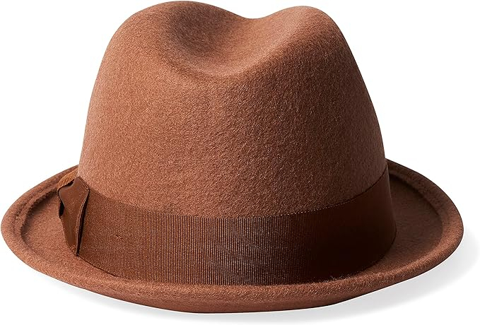 Pălărie Fedora Brixton Staten Unisex, Camel, Marime Unică [2]