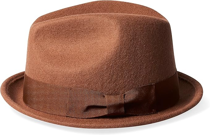 Pălărie Fedora Brixton Staten Unisex, Camel, Marime Unică [3]