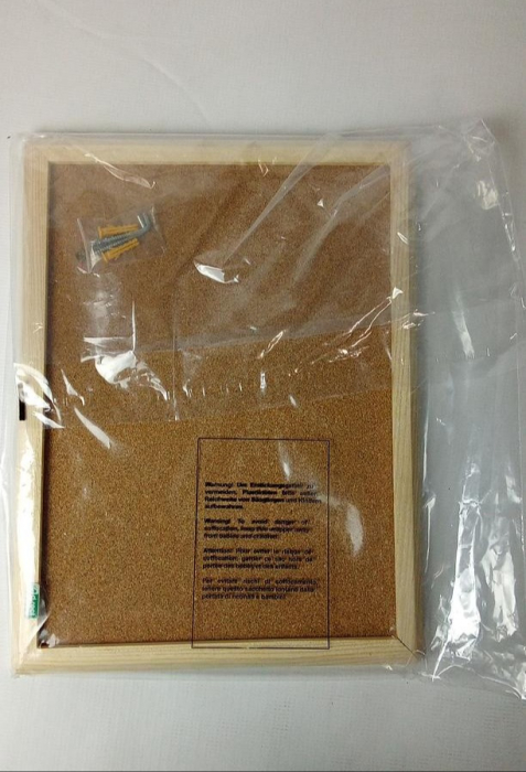 Panou din plută cu cadru din lemn D.RECT, 30 x 40 cm [2]