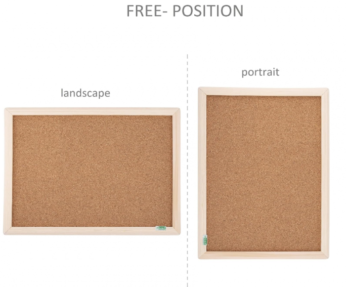 Panou din plută cu cadru din lemn D.RECT, 30 x 40 cm [7]