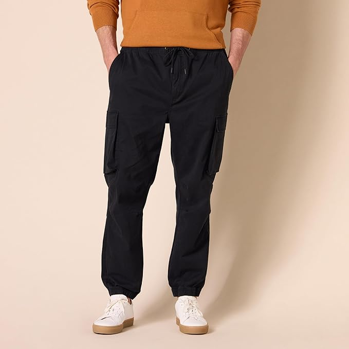 Pantaloni cargo pentru bărbați Amazon Essentials, cu talie standard, cu șnur, XXL [5]