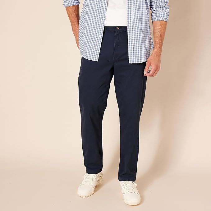 Pantaloni chino pentru bărbați Amazon Essentials, casual, elastici, 48Wx30L [10]
