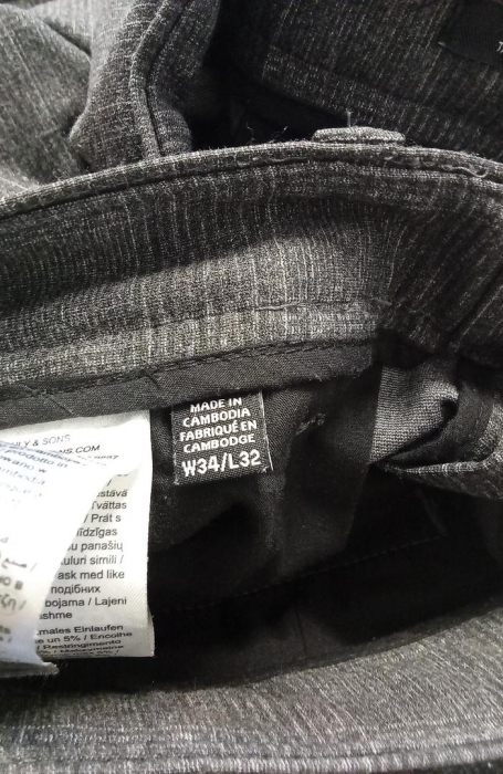 Pantaloni chino pentru barbati, Only & Sons ONSMARK Slim Fit, negru, W34/L32 [4]