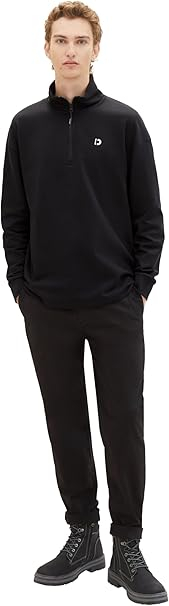 Pantaloni chino pentru barbati TOM TAILOR Denim 1038994, negru, XS [4]