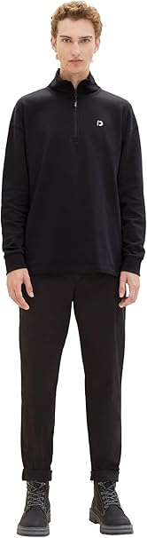 Pantaloni chino pentru barbati TOM TAILOR Denim 1038994, negru, XS [2]