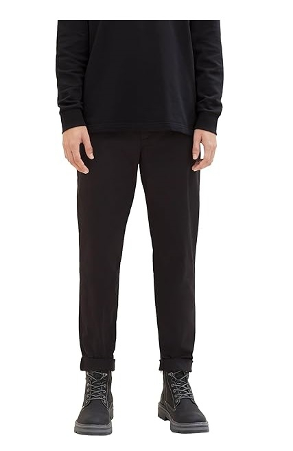 Pantaloni chino pentru barbati TOM TAILOR Denim 1038994, negru, XS [1]