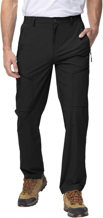 Pantaloni de drumeție pentru bărbați Donhobo, impermeabili, negru, 36 [2]