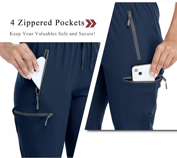 Pantaloni de drumeție pentru femei BAYGE, albastru, M [3]