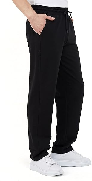 Pantaloni de trening Comeor pentru barbati, pantaloni lungi, negru, XL [5]