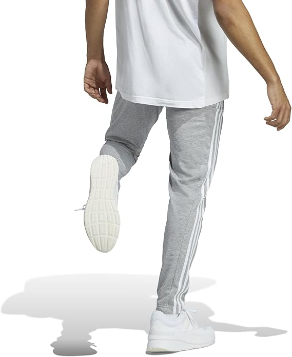 Pantaloni de trening pentru barbati Adidas Essentials, 3 dungi, gri, M [3]