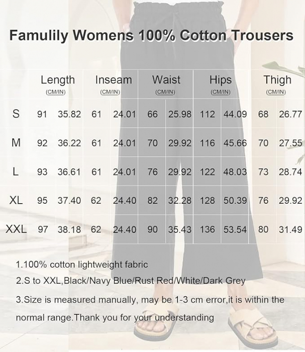 Pantaloni de vara pentru femei Famulily, lungime 7/8, albastru, XL [5]