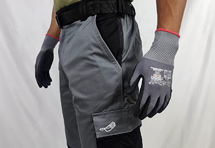 Pantaloni elastici de lucru Gahibre, cu genunchiere, reflectorizanti, Marimea M [2]