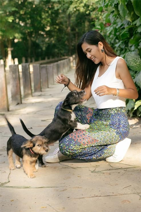 Pantaloni harem boho pentru femei Lofbaz, talie inalta, multicolor, marime 3XL [3]