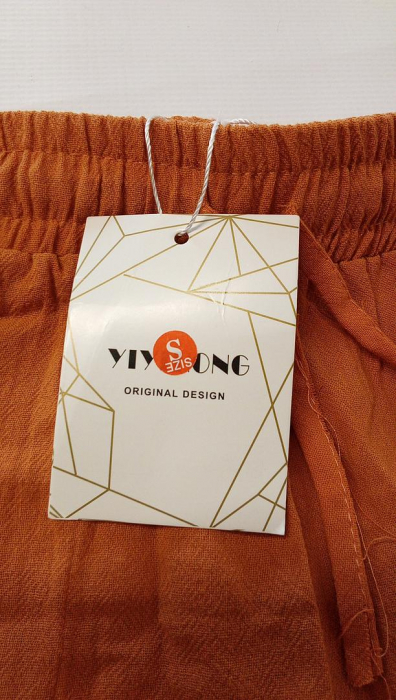 Pantaloni largi pentru femei, maro, Marimea S [3]