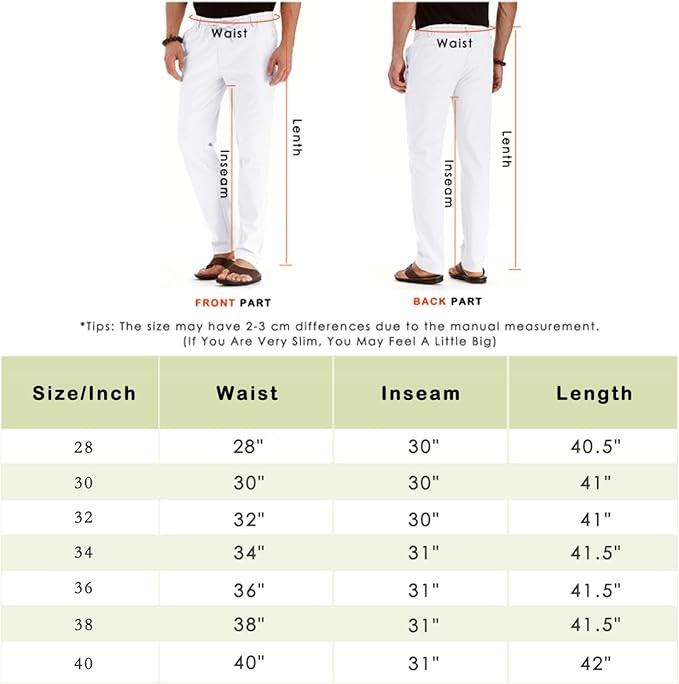 Pantaloni lungi casual pentru barbati Sailwind, din in, alb, marime 28 [4]