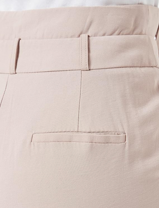 Pantaloni lungi eleganti pentru femei Naf Naf, bej, marime 40 [11]