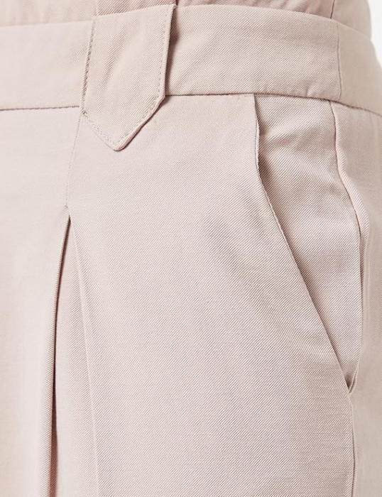 Pantaloni lungi eleganti pentru femei Naf Naf, bej, marime 40 [9]