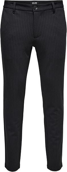 Pantaloni lungi pentru barbati Only & Sons ONSMARK Pant Stripe GW 3727 NOOS, negru, marime EU 30/32 [3]