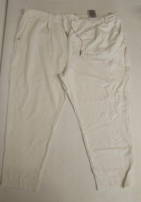 Pantaloni lungi pentru femei ONLY Onlpoptrash, alb, 3XL/30L [2]