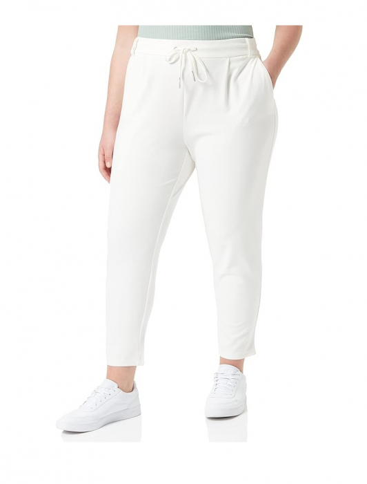 Pantaloni lungi pentru femei ONLY Onlpoptrash, alb, 3XL/30L [1]